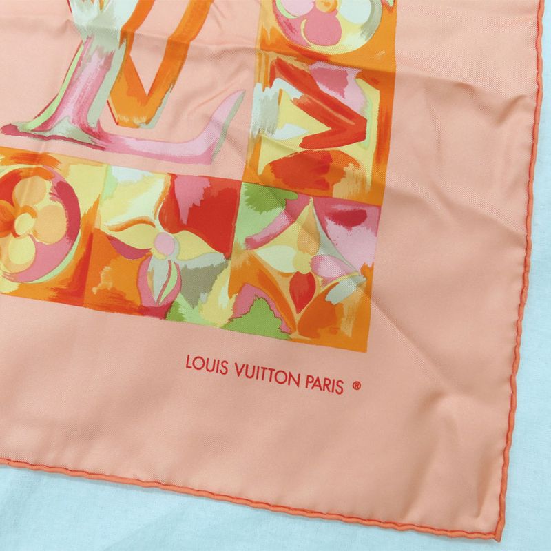 Louis Vuitton Carre 90 In The Passage Of Time Scarf Monogram Flower