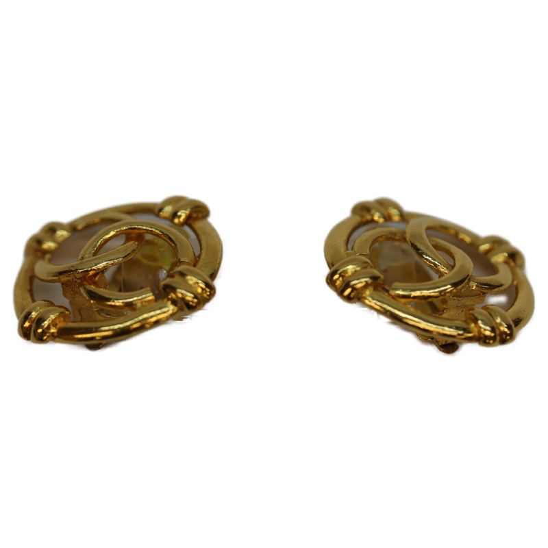 Chanel 29 GP Circle Coco Mark Earrings