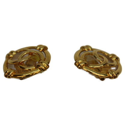 Chanel 29 GP Circle Coco Mark Earrings