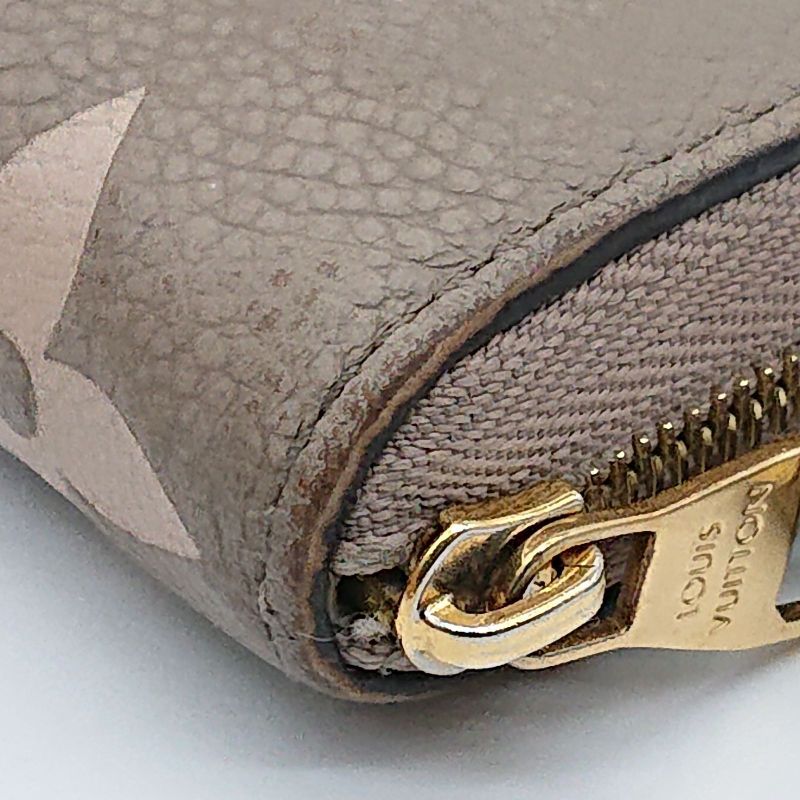 Louis Vuitton Zippy Coin Purse Bicolor Monogram Empreinte Beige