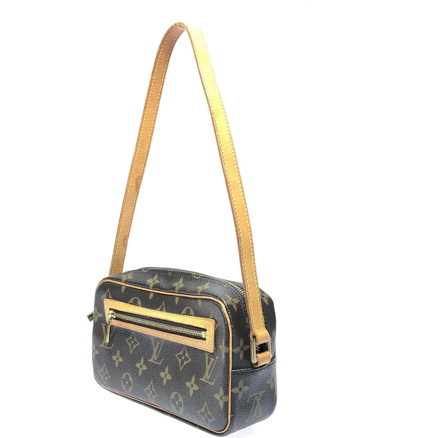 Louis Vuitton Women's Shoulder Bag Monogram Pochette Shite M51183 Brown