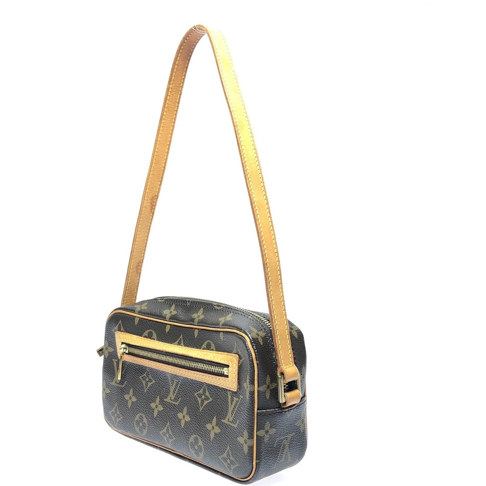 Louis Vuitton Women's Shoulder Bag Monogram Pochette Shite M51183 Brown