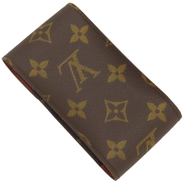 Louis Vuitton Cigarette Case Etui Cigarette Monogram Canvas Monogram Brown