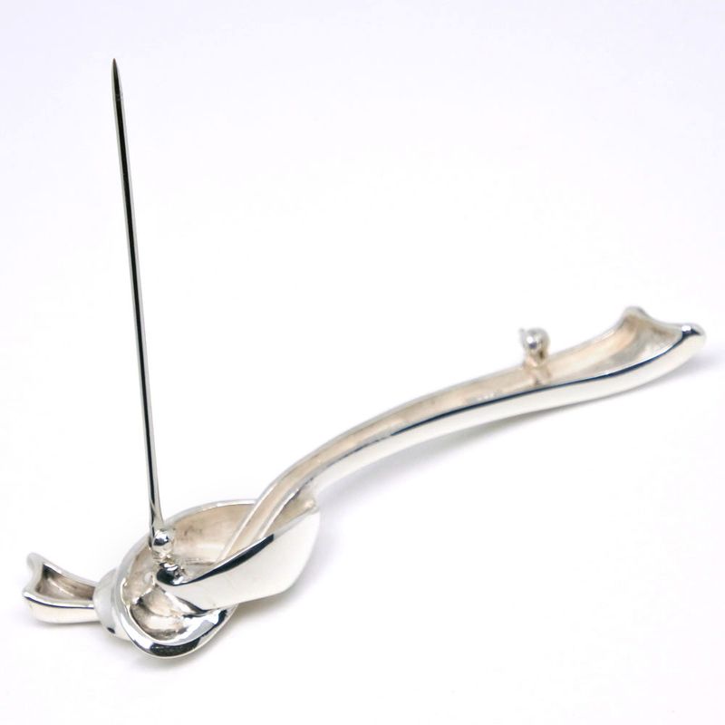 Tiffany & Co Ribbon Motif Silver 925 Ladies 10.7g Brooch