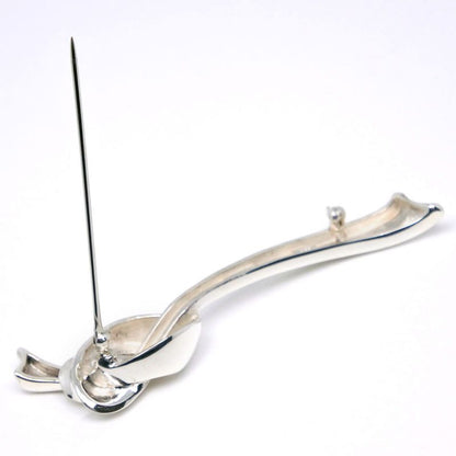Tiffany & Co Ribbon Motif Silver 925 Ladies 10.7g Brooch