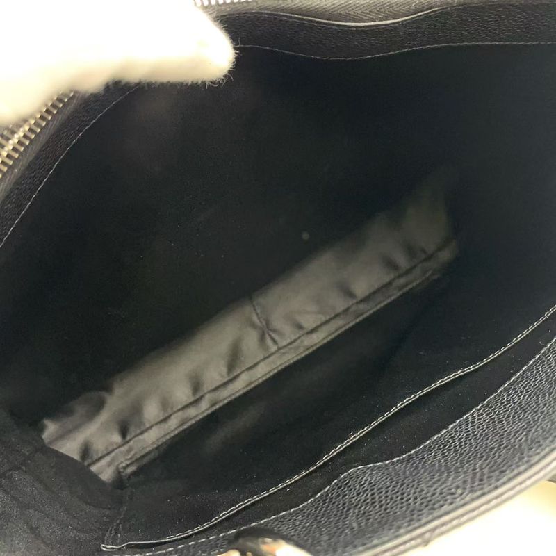 Chanel GST Tote Bag Matelasse 13th Caviar Skin Black Shoulder Bag Silver