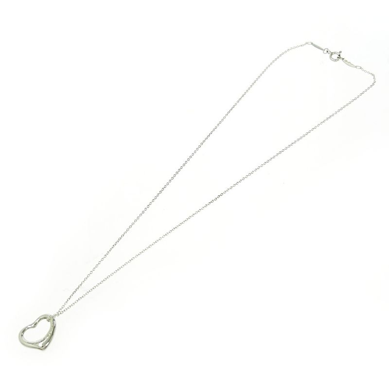 Tiffany & Co Tiffany & Co Silver Elsa Peretti Open Heart Necklace 2.9g 925