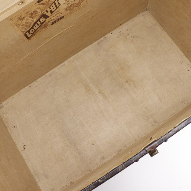 Louis Vuitton Vintage Damier Canvas Brown Unisex Trunk