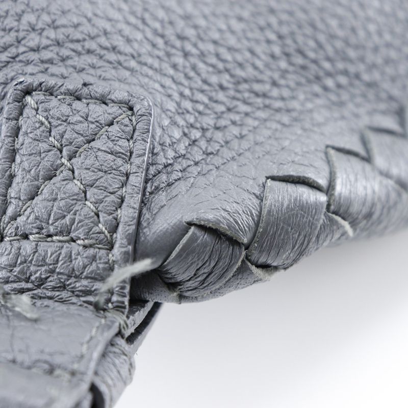 Bottega Veneta Bottega Veneta Intrecciato Calf Gray Unisex Backpack/daypack