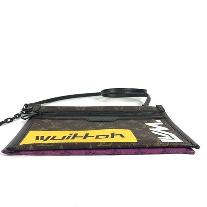 Louis Vuitton Shoulder Bag Flat Messenger M44641 Monogram Canvas Brown