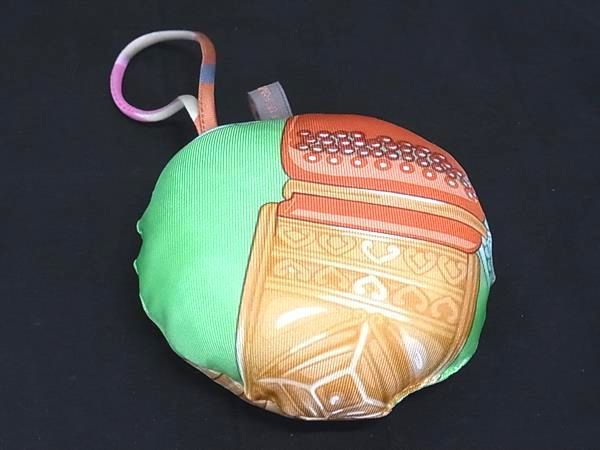 Hermes Silk Petite Ash Silk Ornament Bag Charm Green And Multicolor As5646
