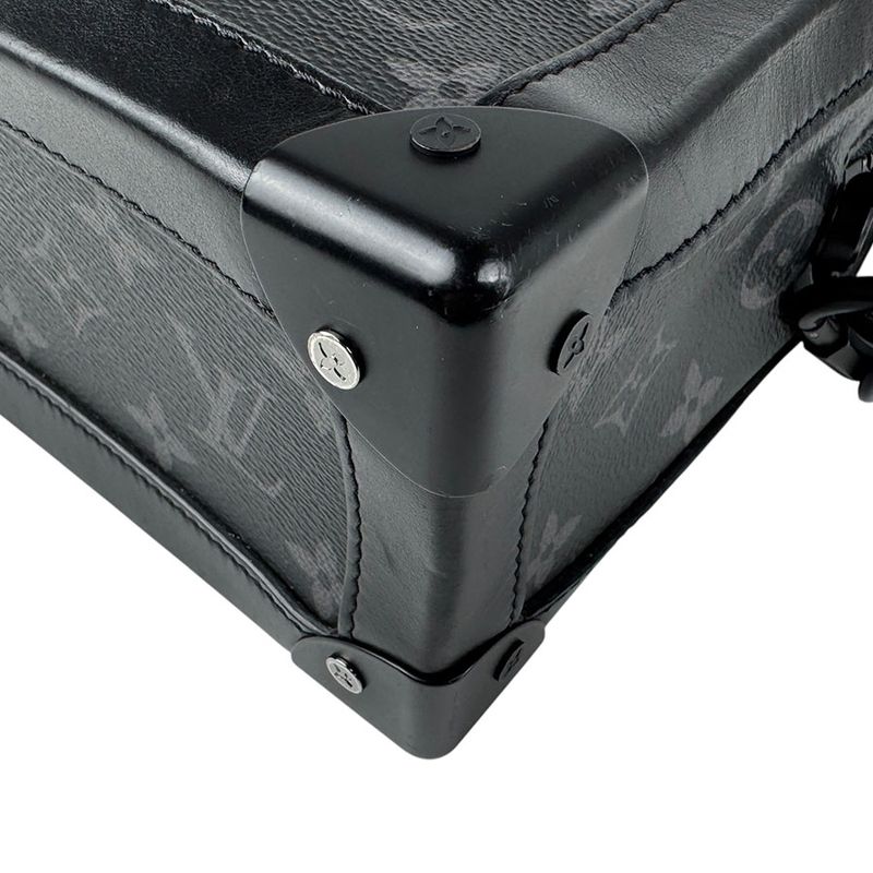 Louis Vuitton Crossbody Shoulder Bag Monogram Eclipse Soft Trunk M44730