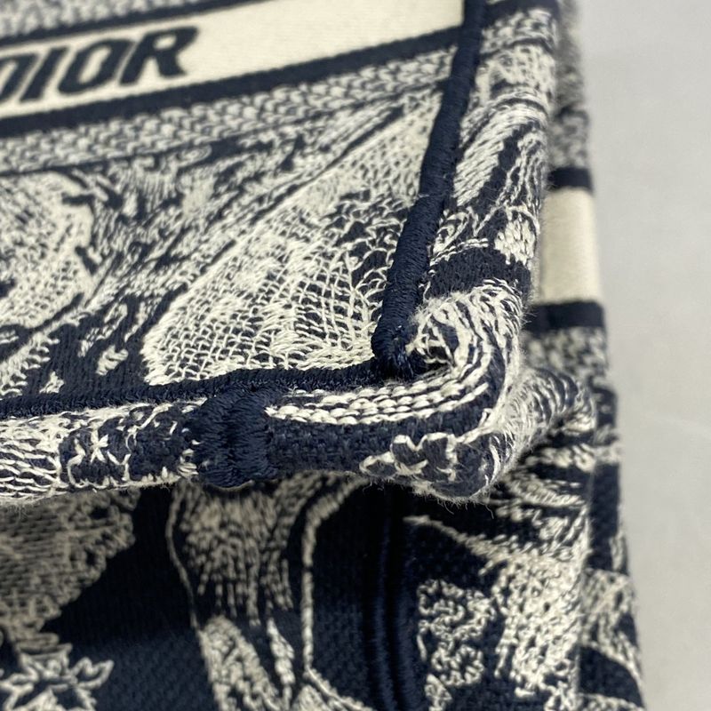 Christian Dior Tote Bag Book Tote Canvas Black Women's