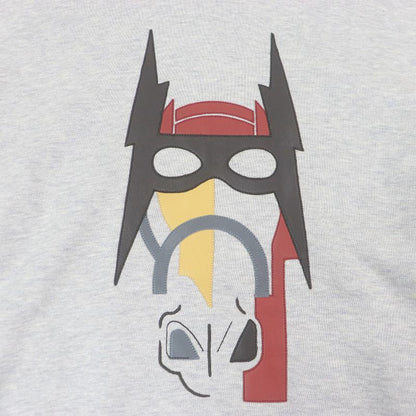 Hermes 2022 267680h Sheepskin Horse Lambleather Patches Pullover Hoodie Grey