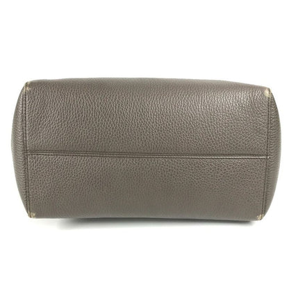 Gucci Shoulder Bag Logo Swing 354408 Leather Gray