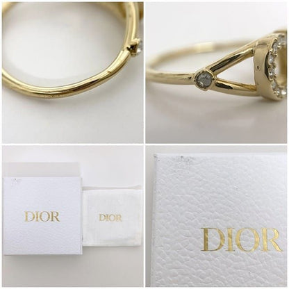 Christian Dior Logo Ring F21236 Gold Excellent Condition