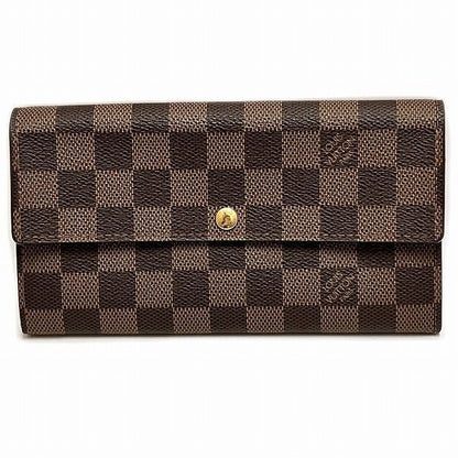Louis Vuitton Damier Portefeuille Sarah N61734 Long Wallet Bifold Wallet Unisex