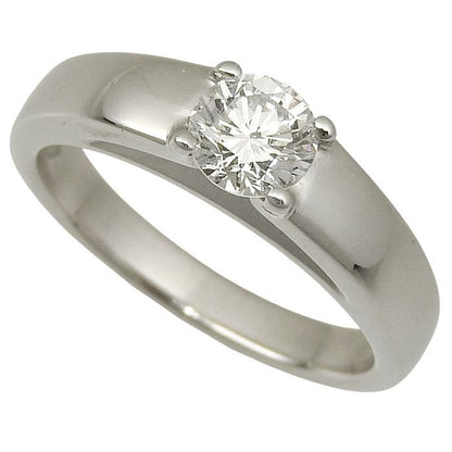 Bvlgari Marie-marie Solitaire Diamond Ring Pt950 Platinum Diamond 0.39ct #6
