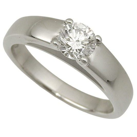 Bvlgari Marie-marie Solitaire Diamond Ring Pt950 Platinum Diamond 0.39ct #6