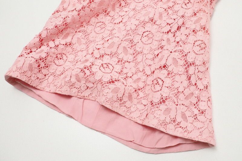 Gucci Dress Size 36 Sleeveless Tight Dress Lace Embroidered GG Pearl Buttons