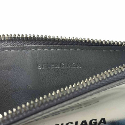 Balenciaga Metallic Logo Card Case 637130 Silver