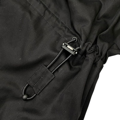 Hermes Shirt Dress Spring Coat 5e0573dv 40 Size Cotton Crew de Sel Noir Black