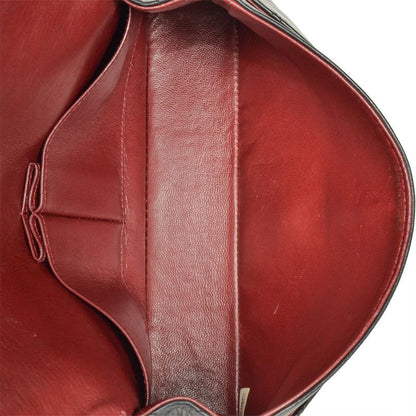 Chanel Matelasse 25 W Flap Chain Shoulder Bag Lambskin Black Gold Hardware Coco