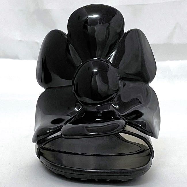 Loewe Mules Petal Flower Sandals Black Clear Excellent Condition