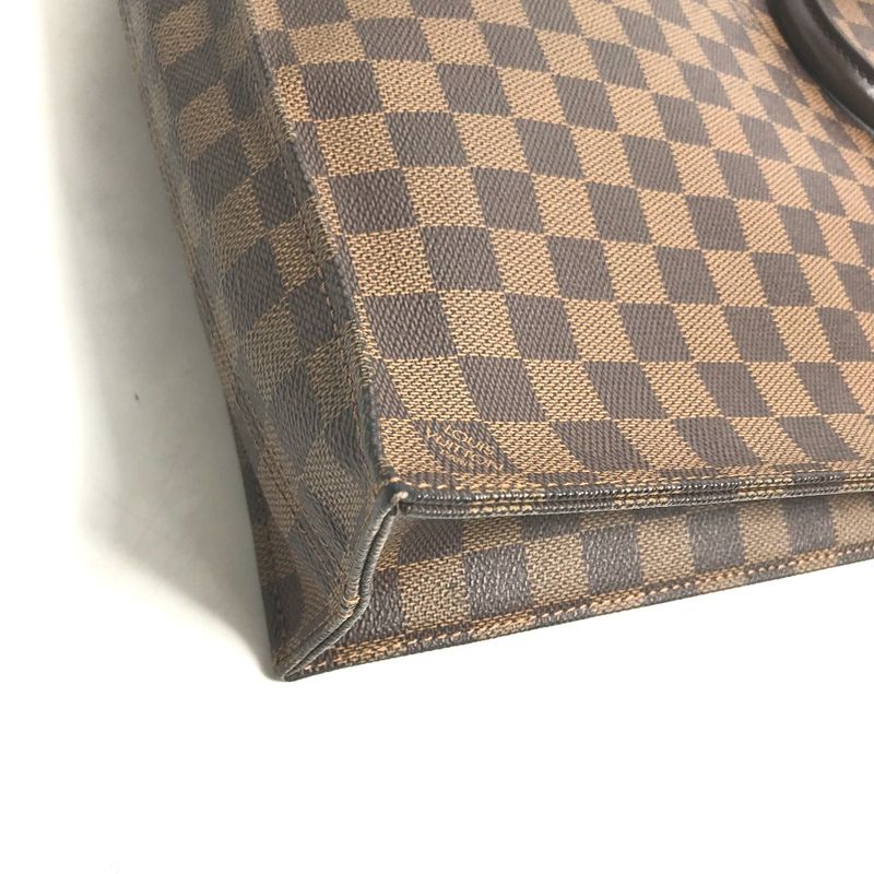 Louis Vuitton Tote Bag Sac Pla N51140 Damier Canvas Ebène Brown