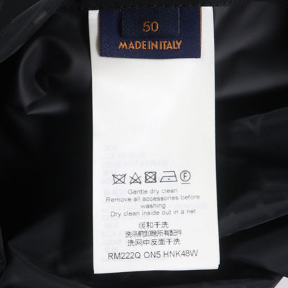  Louis Vuitton 22AW Hnk48w Mid-length Monogram Windbreaker Hoodie Black 50