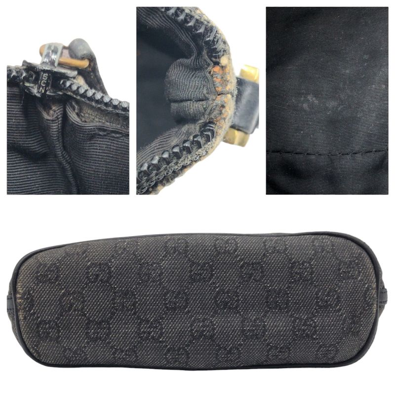 Gucci GG Pattern Gray GG Canvas 07199 2133 Handbag Accessory Pouch Women 504892