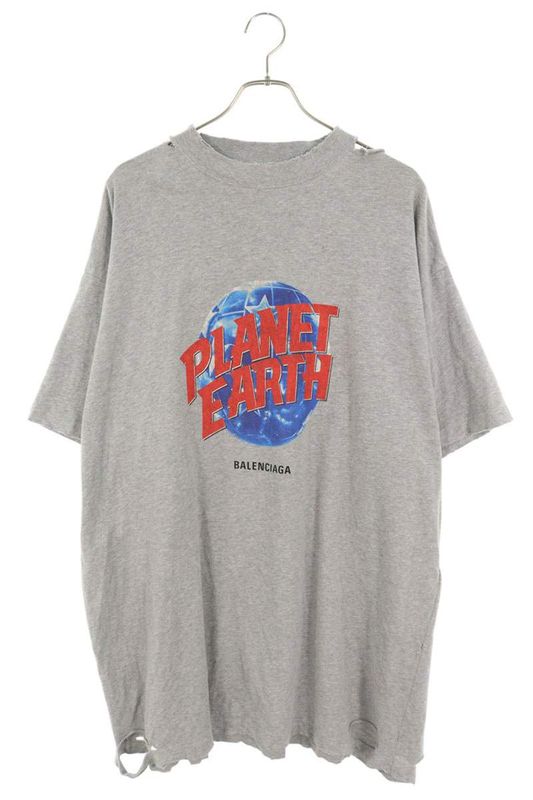 Balenciaga 787349 Trvc9 Planet Earth Oversize T-shirt Men's 3