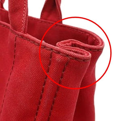 Prada Canvas Tote Canapa Tote Bag Prada Red