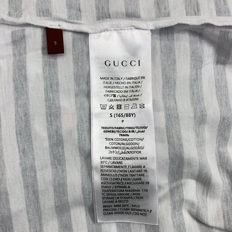 Gucci Interlocking Logo Print T-shirt Cut And Sewn - S - Navy White - Women's
