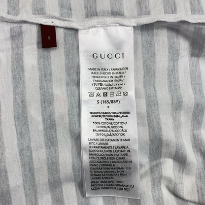 Gucci Interlocking Logo Print T-shirt Cut And Sewn - S - Navy White - Women's