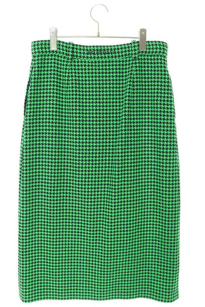 Balenciaga 626564 Tiu12 Staggered Wool Long Skirt Women 38