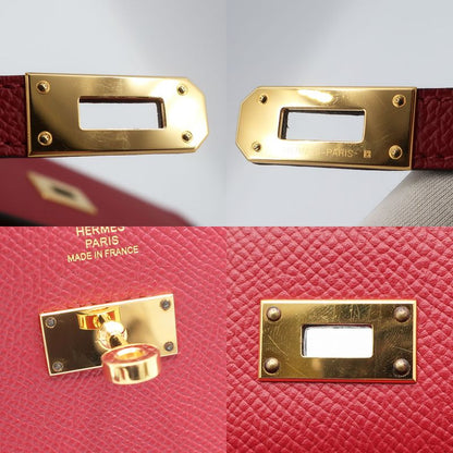 Hermes Kelly To-go- U Engraved Long Wallet Pouch Epson Bold- Gold