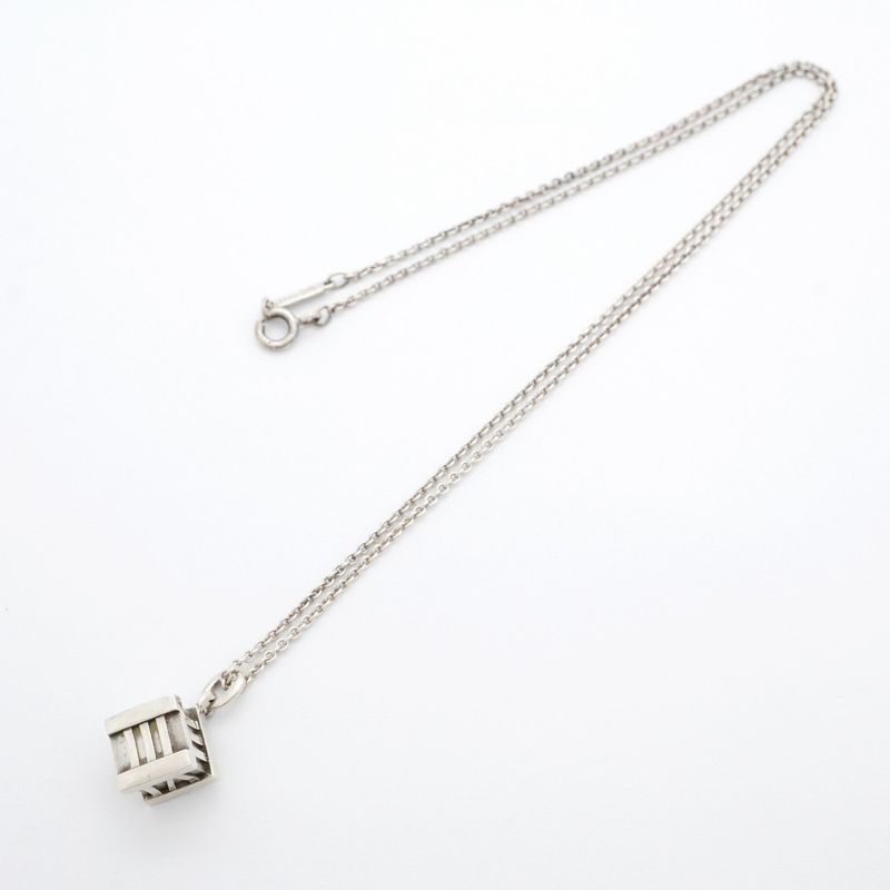 Tiffany & Co Necklace Atlas Cube In 925 Silver For Women