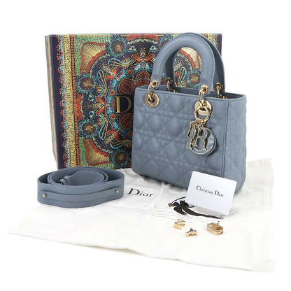 Christian DIOR Canage Lady Dior My Abcdior Small 2way Hand Bag 90291027