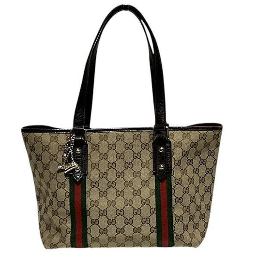 Gucci Sherry 137396 GG Canvas Bag Tote Bag Shoulder Bag Women