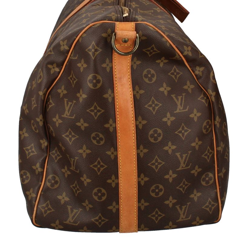Louis Vuitton Keepall Bandoliere 60 M41412 Monogram Ladies Boston Bag Brown