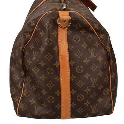 Louis Vuitton Keepall Bandoliere 60 M41412 Monogram Ladies Boston Bag Brown