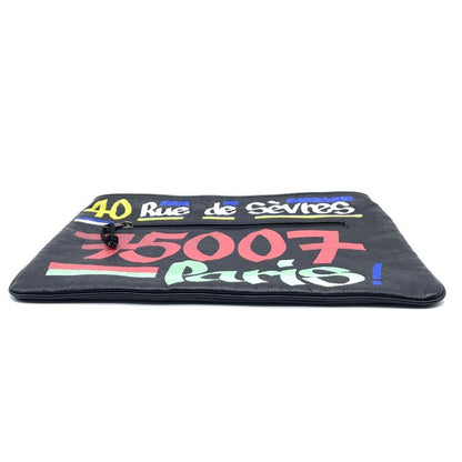 Balenciaga Graffiti Paint Explorer Clutch Bag