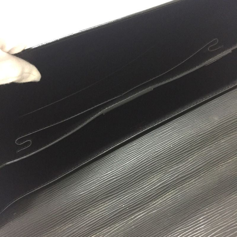 Louis Vuitton Business Bag Serviette Ambassador M54412 Epi Leather Creel Black
