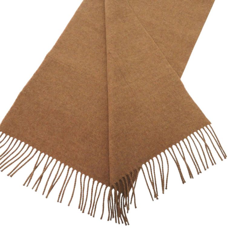 Hermes Cashmere Brown Orange Scarf 0695 Hermes