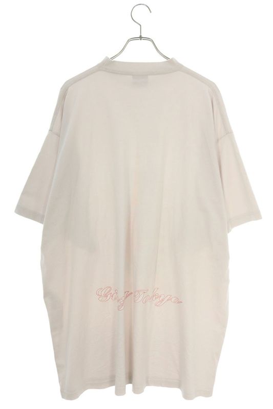 Balenciaga 24AW 787349 Tqv75 Vintage Finish Tower Print T-shirt Men's 4