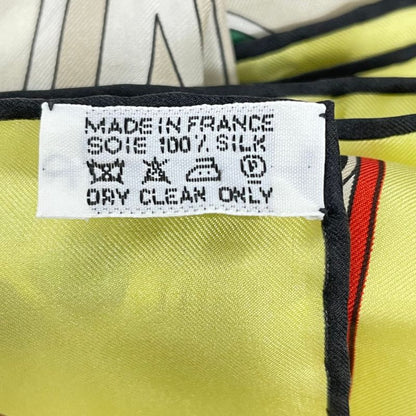 Hermes Carre 140 Large Scarf Silk Folklore Yellow