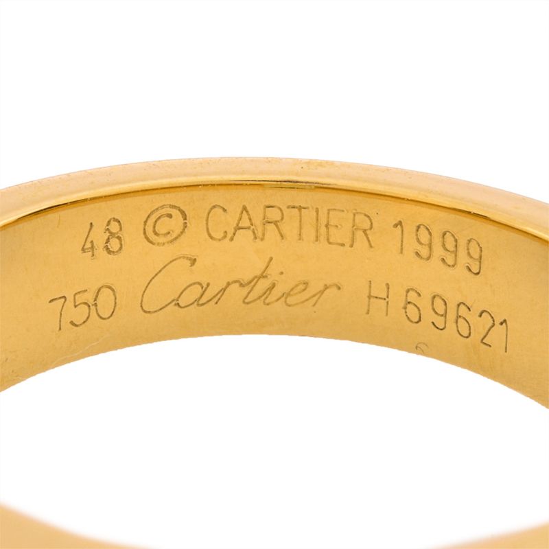 Cartier Tank Ring Peridot #48 18K Yellow Gold 91g Yellow Gold Ladies