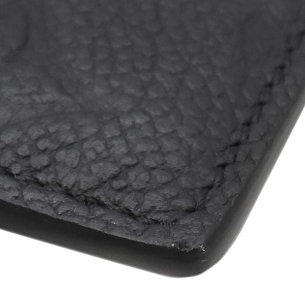 Louis Vuitton Card Case Porte Carte LV Charm Monogram Empreinte Black Gold