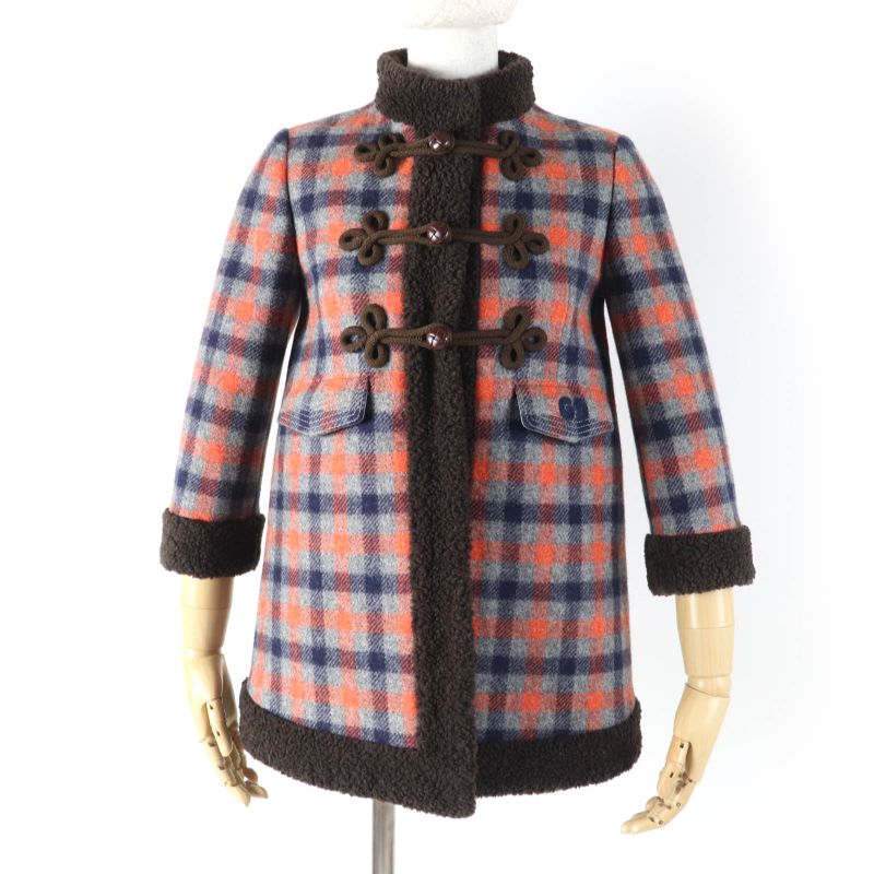 Gucci 20AW 633365 100% Wool Rave Like You Are Five Walnut Button GG Logo